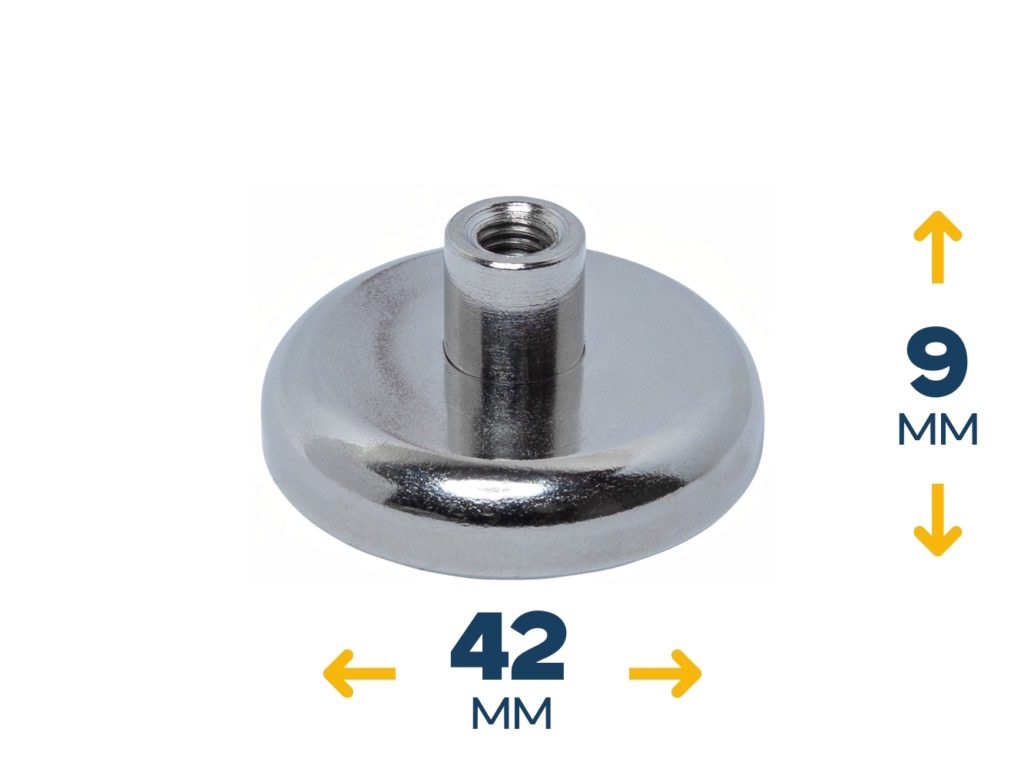 Неодимовое магнитное крепление D42 под болт M6 (~68 кг)